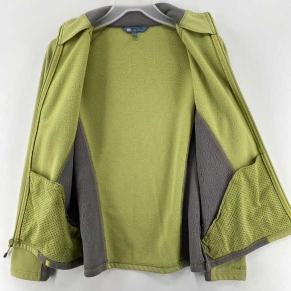 Wind River Women's Jacket Small Green Grey Exercise Full Front Zip Up Pockets - Picture 11 of 12